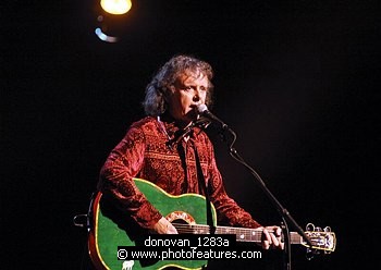 Photo of Donovan<br>in concert for the David Lynch Foundation for Consciousness-Based Education and the David Lynch book &quotCatching The Big Fish: Meditation, Consciousness and Creativity" at the Kodak Theatre in Hollywood, January 21st 2007.<br>Photo by Chris Walter/Photofeatures , reference; donovan_1283a