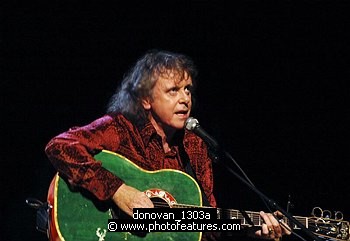 Photo of Donovan<br>in concert for the David Lynch Foundation for Consciousness-Based Education and the David Lynch book &quotCatching The Big Fish: Meditation, Consciousness and Creativity" at the Kodak Theatre in Hollywood, January 21st 2007.<br>Photo by Chris Walter/Photofeatures , reference; donovan_1303a