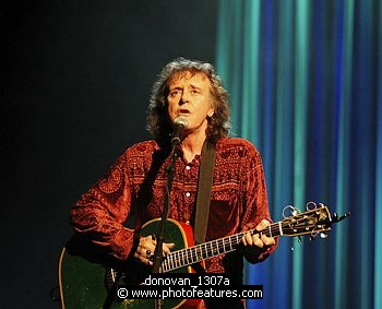 Photo of Donovan<br>in concert for the David Lynch Foundation for Consciousness-Based Education and the David Lynch book &quotCatching The Big Fish: Meditation, Consciousness and Creativity" at the Kodak Theatre in Hollywood, January 21st 2007.<br>Photo by Chris Walter/Photofeatures , reference; donovan_1307a