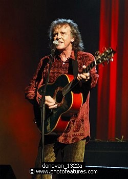 Photo of Donovan<br>in concert for the David Lynch Foundation for Consciousness-Based Education and the David Lynch book &quotCatching The Big Fish: Meditation, Consciousness and Creativity" at the Kodak Theatre in Hollywood, January 21st 2007.<br>Photo by Chris Walter/Photofeatures , reference; donovan_1322a