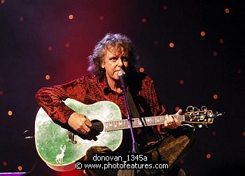 Photo of Donovan<br>in concert for the David Lynch Foundation for Consciousness-Based Education and the David Lynch book &quotCatching The Big Fish: Meditation, Consciousness and Creativity" at the Kodak Theatre in Hollywood, January 21st 2007.<br>Photo by Chris Walter/Photofeatures , reference; donovan_1345a