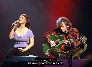 Photo of Donovan and his Daughter<br>in concert for the David Lynch Foundation for Consciousness-Based Education and the David Lynch book &quotCatching The Big Fish: Meditation, Consciousness and Creativity&quot at the Kodak Theatre in Hollywood, January 21st 2007.<br>Photo by Chris Walter/Photofeatures , reference; donovan_1351a