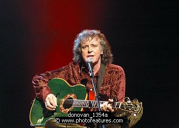 Photo of Donovan <br>in concert for the David Lynch Foundation for Consciousness-Based Education and the David Lynch book &quotCatching The Big Fish: Meditation, Consciousness and Creativity" at the Kodak Theatre in Hollywood, January 21st 2007.<br>Photo by Chris Walter/Photofeatures , reference; donovan_1354a