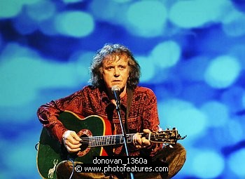 Photo of Donovan <br>in concert for the David Lynch Foundation for Consciousness-Based Education and the David Lynch book &quotCatching The Big Fish: Meditation, Consciousness and Creativity" at the Kodak Theatre in Hollywood, January 21st 2007.<br>Photo by Chris Walter/Photofeatures , reference; donovan_1360a