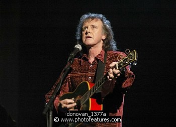 Photo of Donovan <br>in concert for the David Lynch Foundation for Consciousness-Based Education and the David Lynch book &quotCatching The Big Fish: Meditation, Consciousness and Creativity" at the Kodak Theatre in Hollywood, January 21st 2007.<br>Photo by Chris Walter/Photofeatures , reference; donovan_1377a