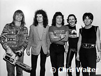 Rod Evans Deep Purple 1980. Original singer Rod Evans on right put together this 'Deep Purple' to tour while the real band was disbanded.