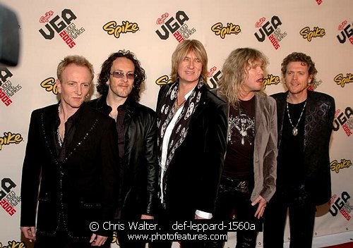 Photo of Def Leppard for media use , reference; def-leppard-1560a,www.photofeatures.com