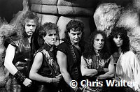 Dio 1985 Claude Schnell, Vivian Campbell, Vinny Appice, Ronnie James Dio and Jimmy Bain Sacred Heart Tour