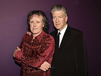 Photo of Donovan and David Lynch 2007<br>in concert for the David Lynch Foundation for Consciousness-Based Education and the David Lynch book &quotCatching The Big Fish: Meditation, Consciousness and Creativity" at the Kodak Theatre in Hollywood, January 21st 2007.<br>Photo by Chris Walter/Photofeatures