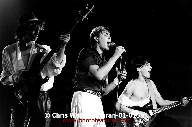 Photo of Duran Duran for media use , reference; duran-81-015a,www.photofeatures.com