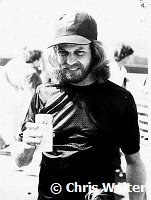 The Eagles 1978 Don Felder at Eagles vs Rolling Stone Mag softball game<br> Chris Walter