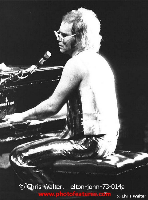 Photo of Elton John for media use , reference; elton-john-73-014a,www.photofeatures.com