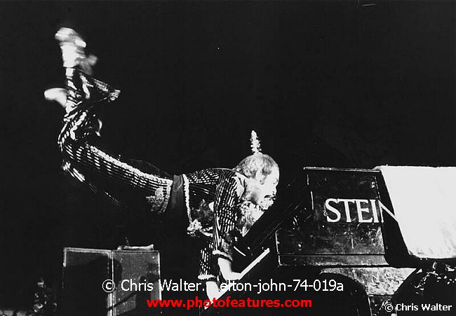Photo of Elton John for media use , reference; elton-john-74-019a,www.photofeatures.com
