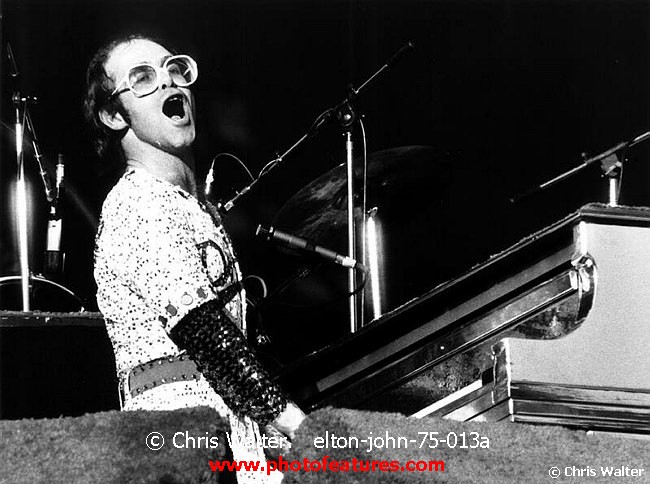 Photo of Elton John for media use , reference; elton-john-75-013a,www.photofeatures.com