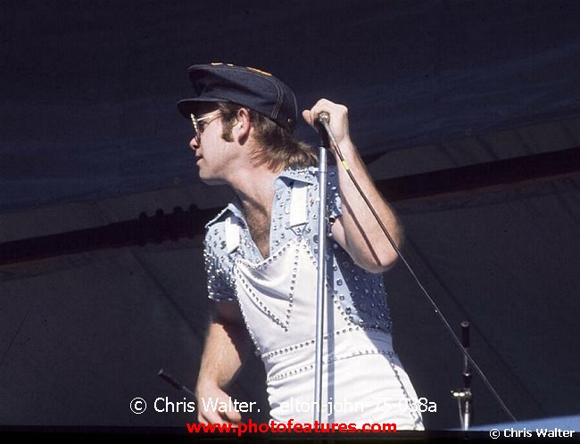 Photo of Elton John for media use , reference; elton-john-75-038a,www.photofeatures.com