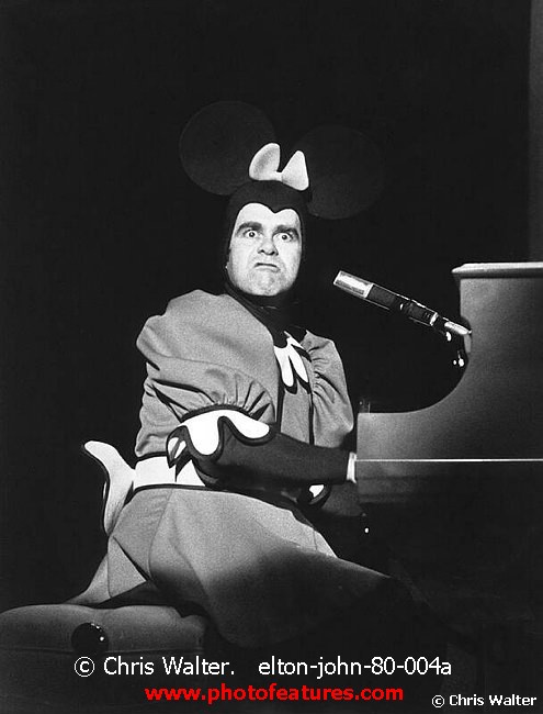 Photo of Elton John for media use , reference; elton-john-80-004a,www.photofeatures.com