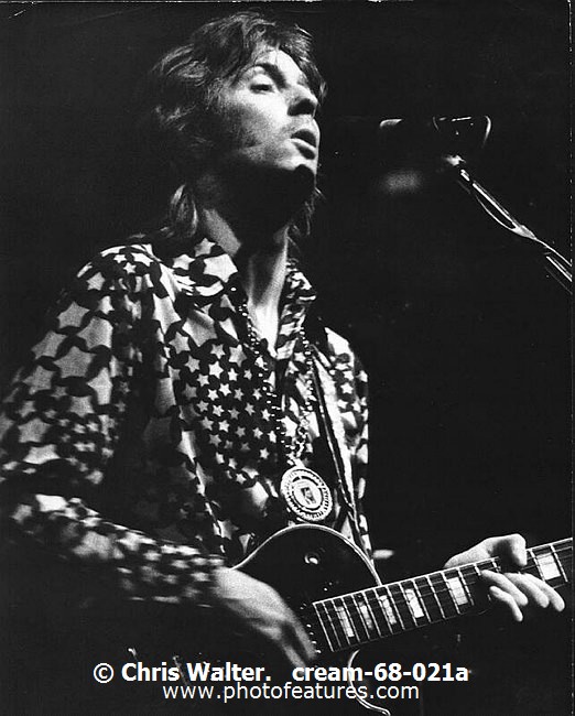 Photo of Eric Clapton for media use , reference; cream-68-021a,www.photofeatures.com