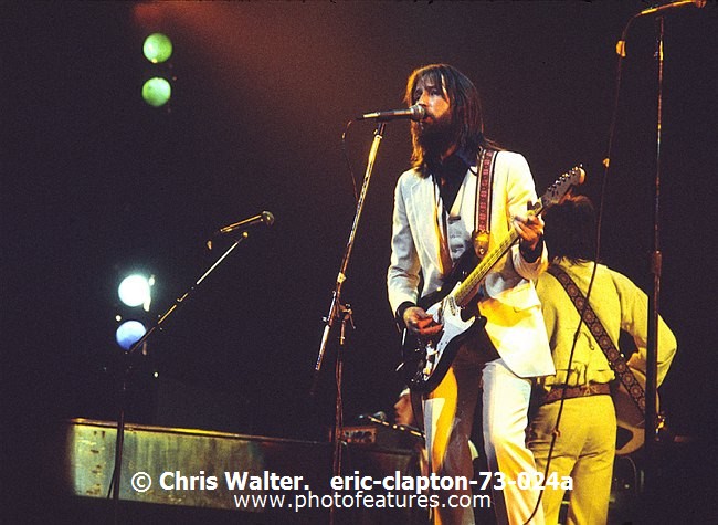 Photo of Eric Clapton for media use , reference; eric-clapton-73-024a,www.photofeatures.com