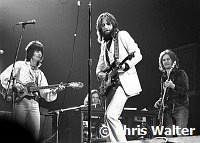 Eric Clapton 1973  Rainbow Theatre In London in 70's here with Ron Wood and Ric Grech<br> Chris Walter<br>