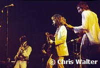 Eric Clapton 1973 at the Rainbow Concert with Ron Wood and Pete Townshend<br> Chris Walter<br>