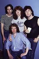 Photo of Fastway 1983 Charlie McCracken, Dave King, Jerry Shirley and Fast Eddie Clarke<br><br>