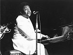 Photo of Fats Domino 1973 London<br> Chris Walter<br>