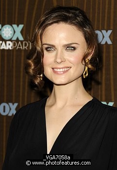Photo of Emily Deschanel at the Fox Winter All Star Party at Villa Sorisso on January 11th, 2010 in Pasadena, California , reference; _VGA7058a