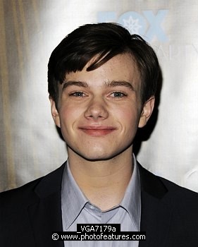 Photo of Chris Colfer at the Fox Winter All Star Party at Villa Sorisso on January 11th, 2010 in Pasadena, California , reference; _VGA7179a