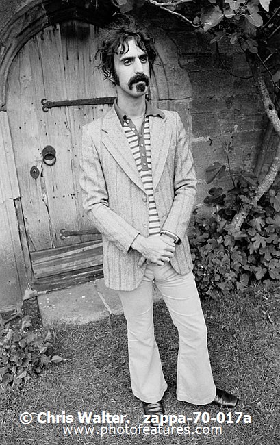 Photo of Frank Zappa for media use , reference; zappa-70-017a,www.photofeatures.com