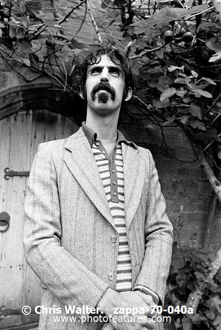 Photo of Frank Zappa for media use , reference; zappa-70-040a,www.photofeatures.com