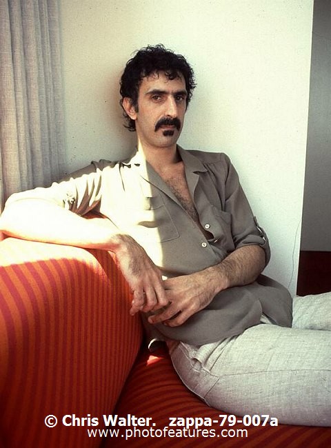 Photo of Frank Zappa for media use , reference; zappa-79-007a,www.photofeatures.com