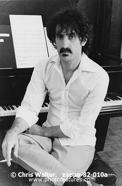 Photo of Frank Zappa for media use , reference; zappa-82-010a,www.photofeatures.com