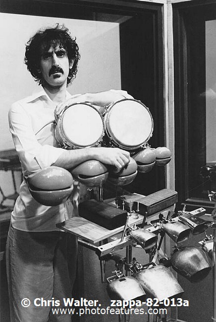 Photo of Frank Zappa for media use , reference; zappa-82-013a,www.photofeatures.com