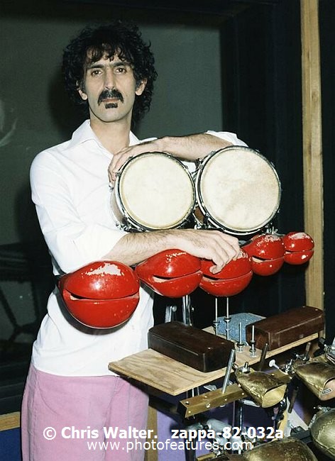 Photo of Frank Zappa for media use , reference; zappa-82-032a,www.photofeatures.com