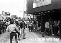 Genesis 1980 Phil Collins arrives at Roxy in Los Angeles for a surprise club show May 25th, 1980.<br> Chris Walter<br>
