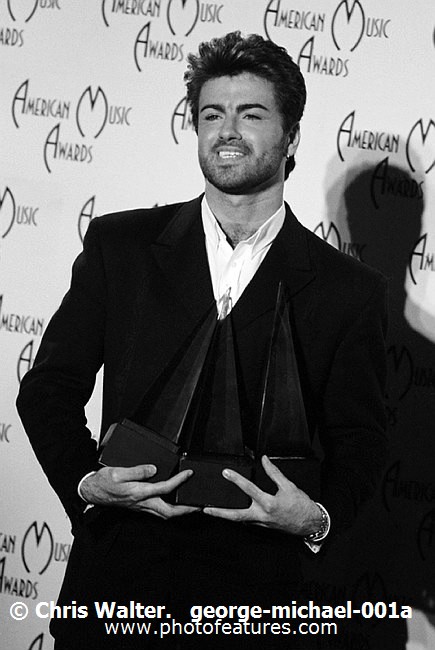 Photo of George Michael for media use , reference; george-michael-001a,www.photofeatures.com