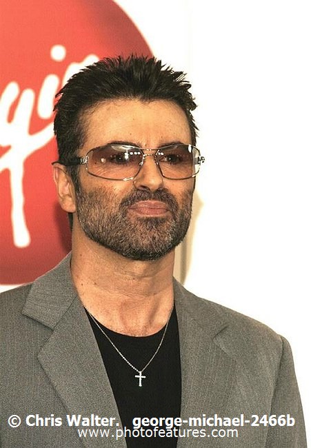 Photo of George Michael for media use , reference; george-michael-2466b,www.photofeatures.com