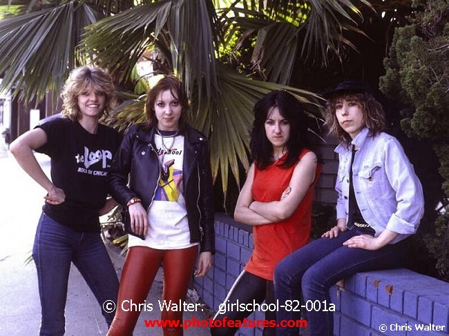Photo of Girlschool for media use , reference; girlschool-82-001a,www.photofeatures.com