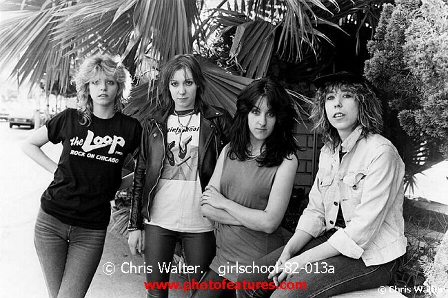 Photo of Girlschool for media use , reference; girlschool-82-013a,www.photofeatures.com
