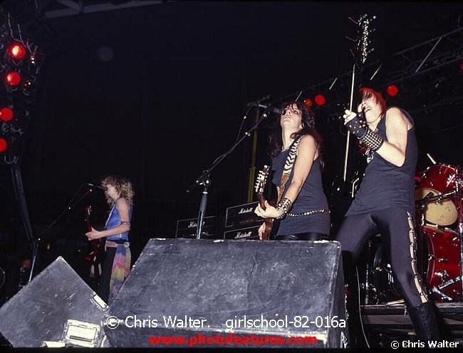 Photo of Girlschool for media use , reference; girlschool-82-016a,www.photofeatures.com