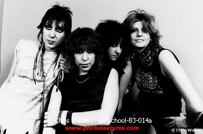 Photo of Girlschool for media use , reference; girlschool-83-014a,www.photofeatures.com
