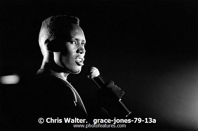 Photo of Grace Jones for media use , reference; grace-jones-79-13a,www.photofeatures.com
