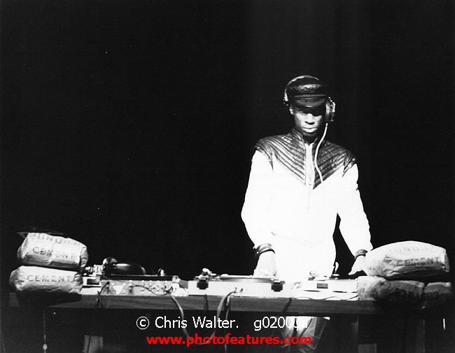 Photo of Grandmaster Flash for media use , reference; g02003a,www.photofeatures.com
