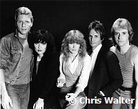 Heart 1982 Mark Andes, Ann Wilson, Nancy Wilson, Danny Carmassi and Howard Leese<br> Chris Walter