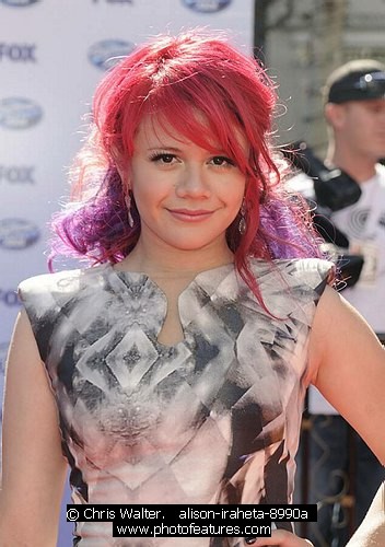 Photo of 2010 American Idol Finale by Chris Walter , reference; alison-iraheta-8990a,www.photofeatures.com
