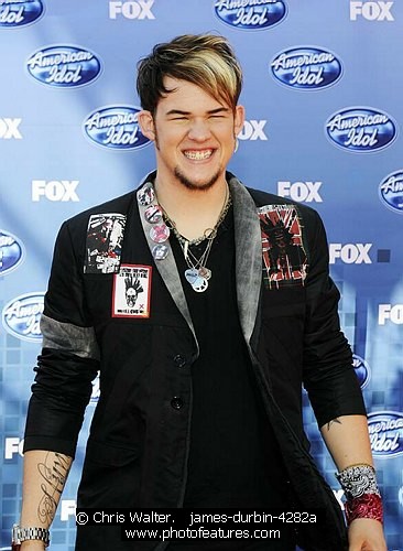 Photo of 2011 American Idol Finale by Chris Walter , reference; james-durbin-4282a,www.photofeatures.com