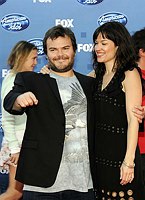 Photo of Jack Black and Tanya Haden at the 2011 American Idol Finale at the Nokia Theatre in Los Angeles, May 25th 2011.<br>Photo by Chris Walter/Photofeatures
