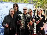 Photo of Judas Priest at the 2011 American Idol Finale at the Nokia Theatre in Los Angeles, May 25th 2011.<br>Photo by Chris Walter/Photofeatures