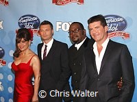 Paula Abdul, Ryan Seacrest, Randy Jackson and Simon Cowell at the American Idol - Idol Gives Back show at the Kodak Theatre, April 6th 2008.<br>Photo by Chris Walter/Photofeatures
