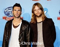 Adan Levine and James Valentine of Maroon 5 at the American Idol - Idol Gives Back show at the Kodak Theatre, April 6th 2008.<br>Photo by Chris Walter/Photofeatures